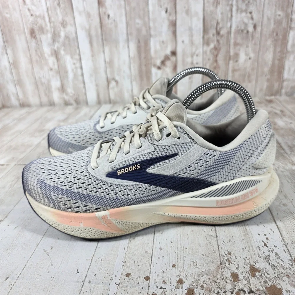 Brooks Adrenaline GTS 24 Womens Running Shoes Grey Purple 1204261B140 Size 8